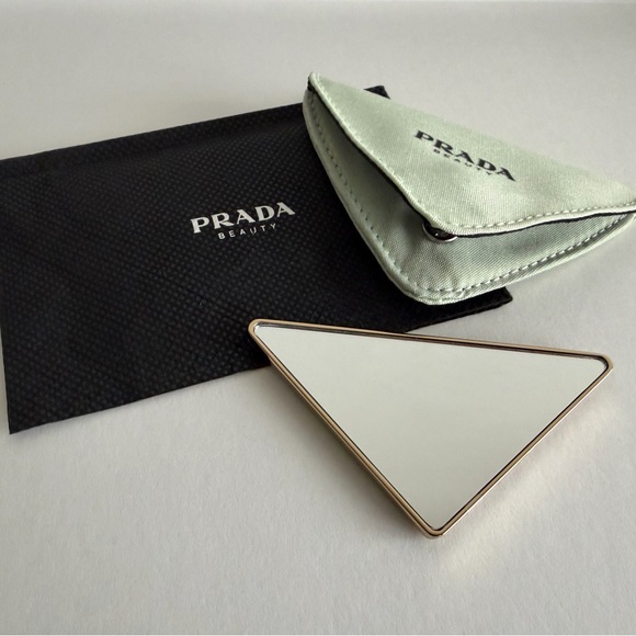 Prada Triangle Mini Pocket Mirror - Picture 2 of 2